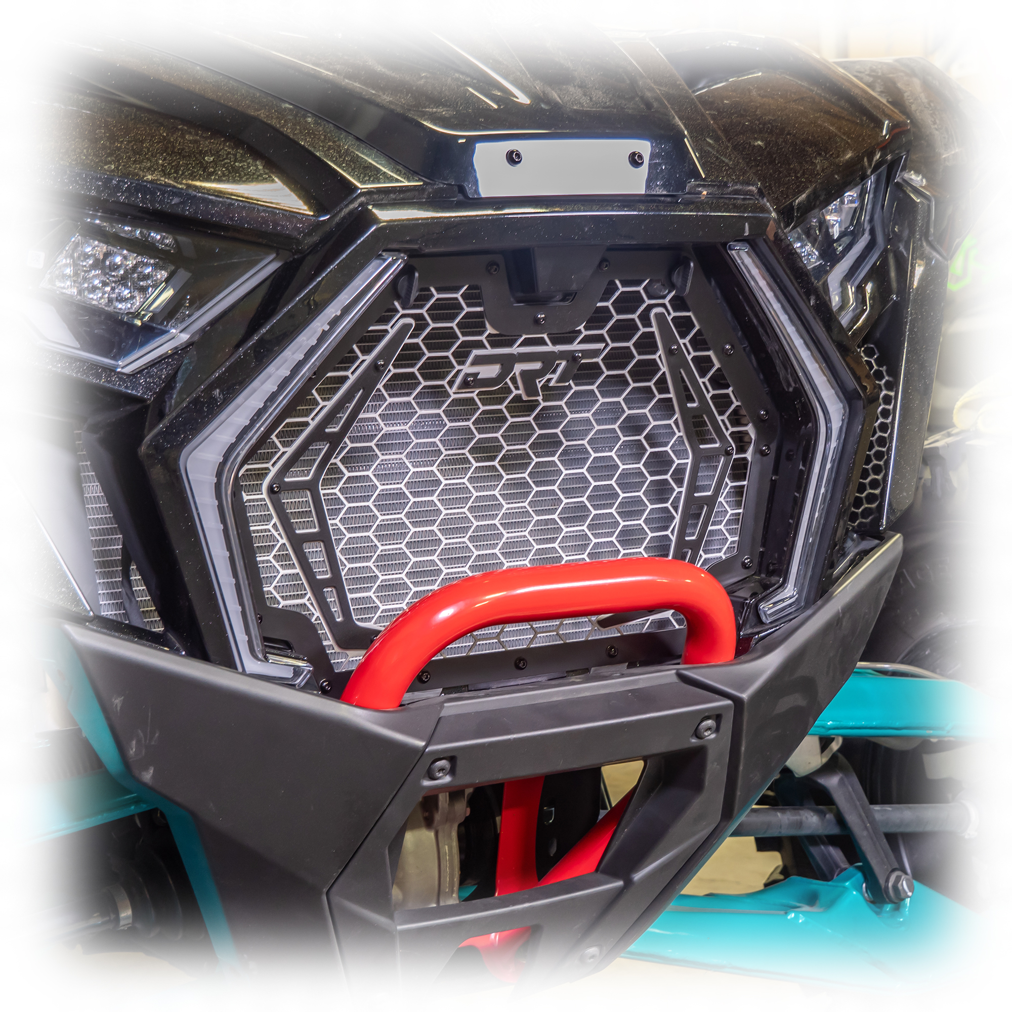 DRT Motorsports Polaris 2025+ RZR Pro XP / Pro S / Pro R Duner (High Flow) Aluminum Front Grill - Black - Image 3