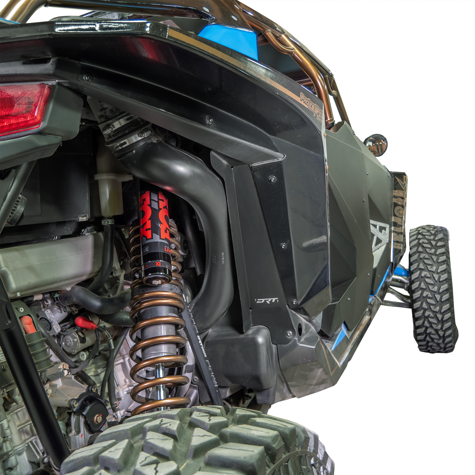 DRT Motorsports Polaris Pro R 2022-2024 Aluminum Rear Inner Fender Guards - Image 2