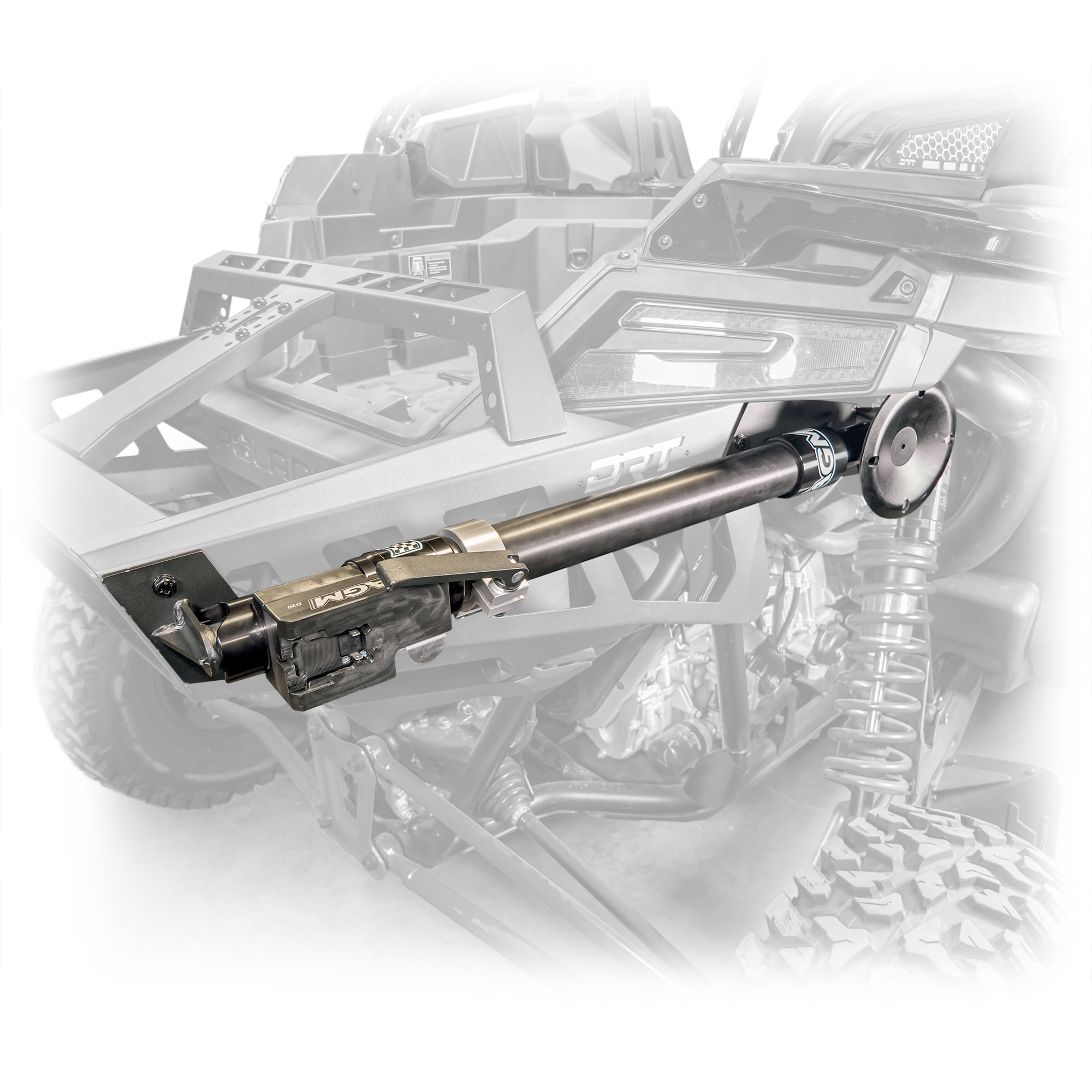 DRT Motorsports Polaris Pro R Desert Runner Fixed Tire Carrier AGM Electric Jack holder kit