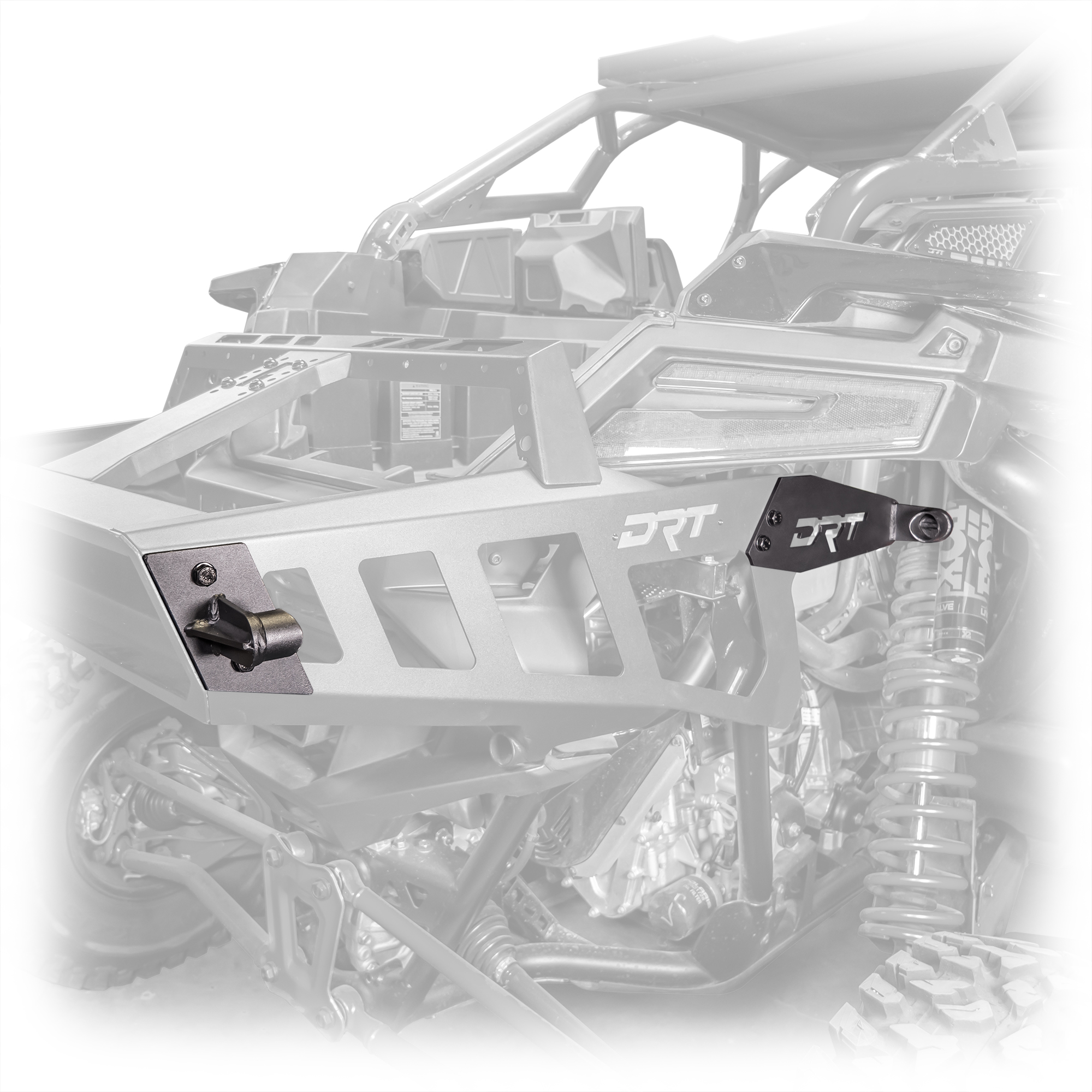 DRT Motorsports Polaris Pro R Desert Runner Fixed Tire Carrier AGM Electric Jack holder kit - Image 2