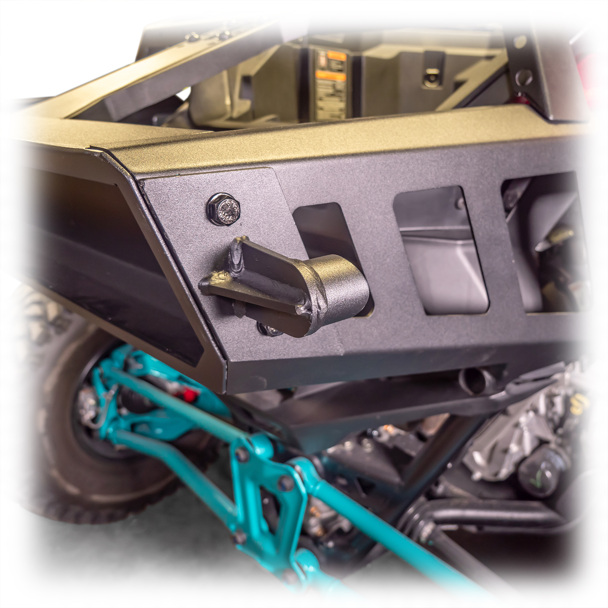DRT Motorsports Polaris Pro R Desert Runner Fixed Tire Carrier AGM Electric Jack holder kit - Image 3