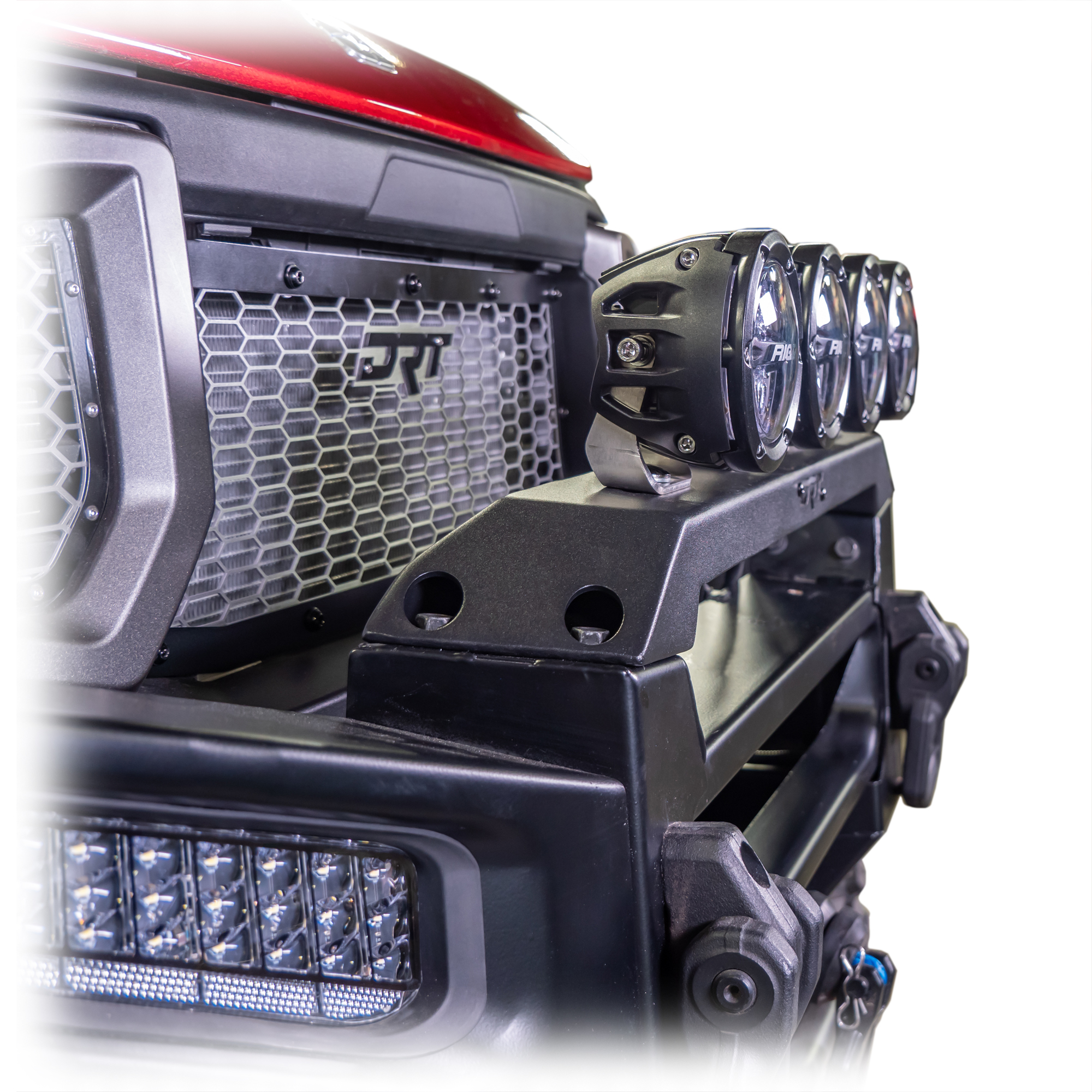 DRT Motorsports Polaris Ranger XD 1500 2024+ Front Bumper Light Bracket Kit - Image 5
