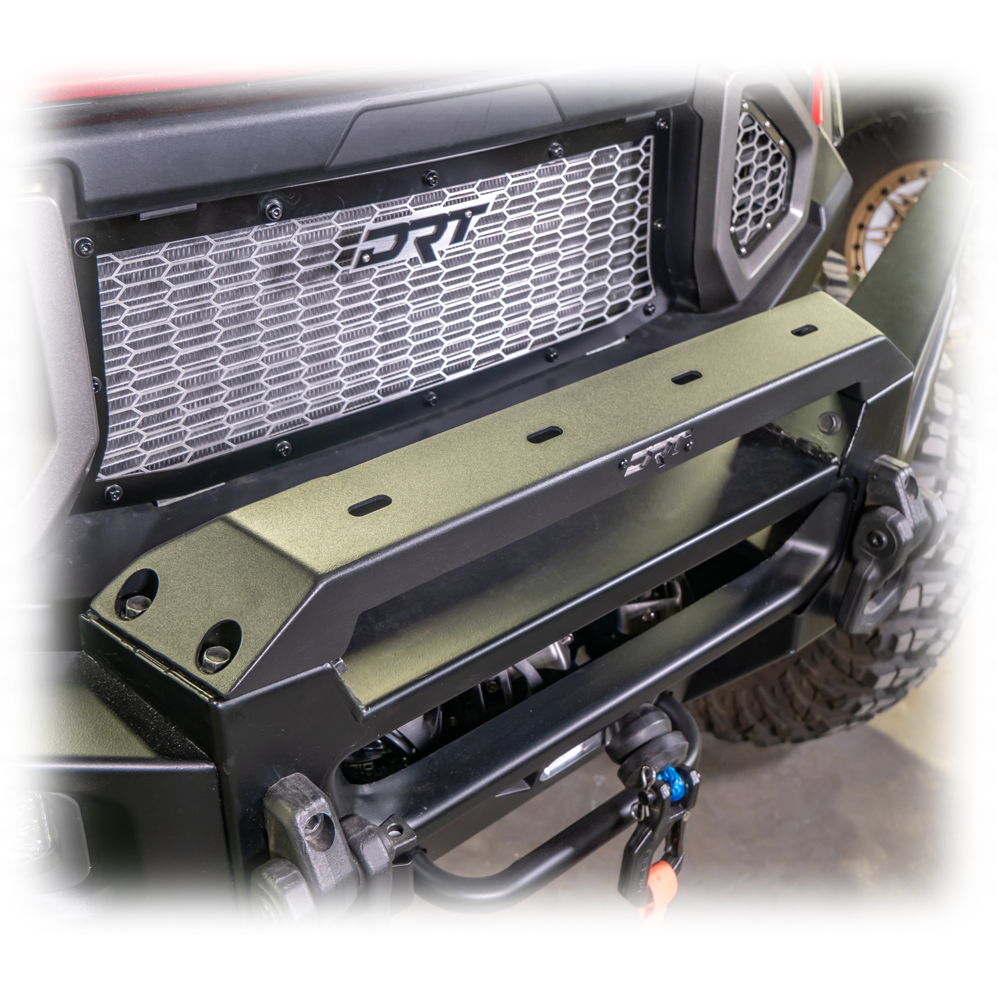 DRT Motorsports Polaris Ranger XD 1500 2024+ Front Bumper Light Bracket Kit - Image 2