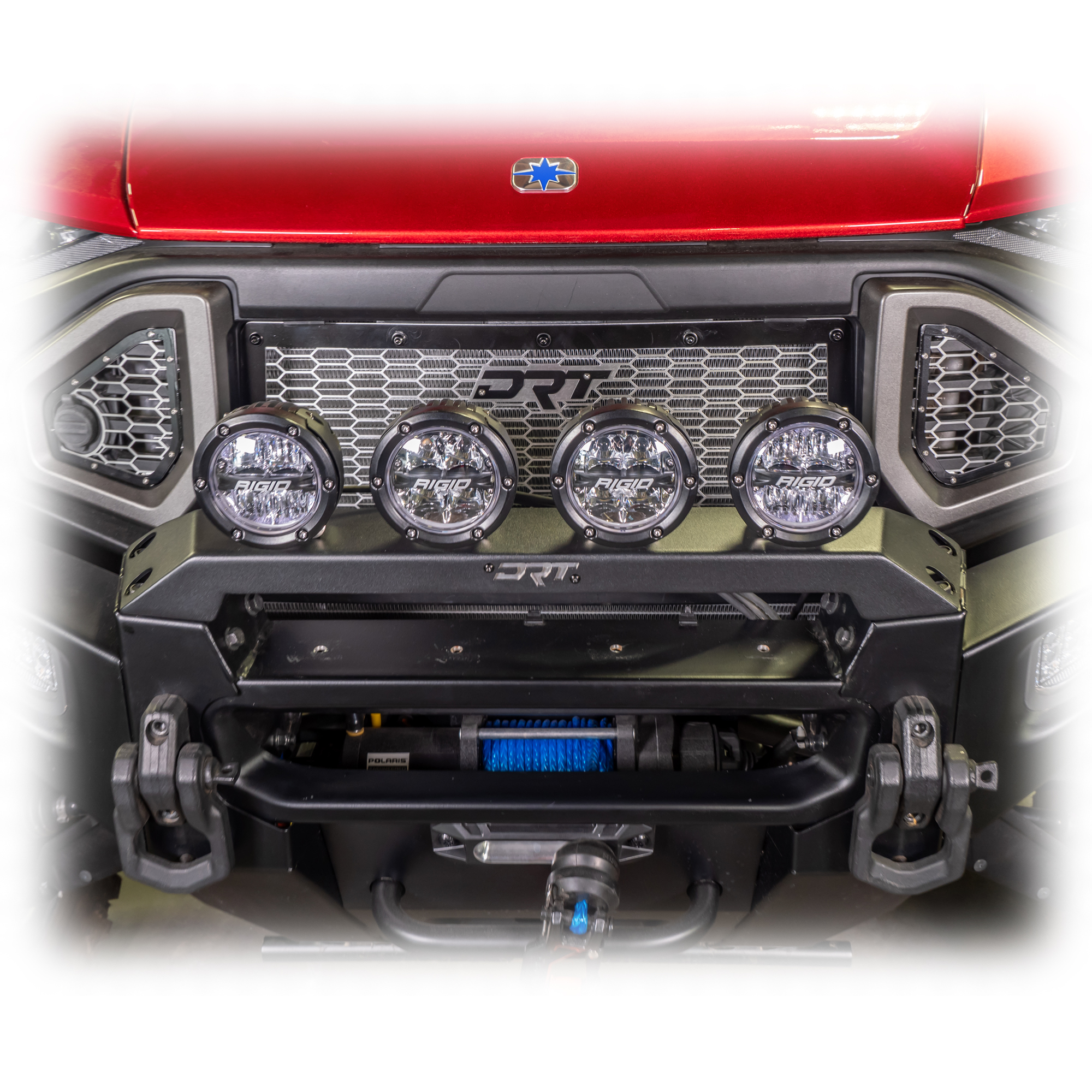 DRT Motorsports Polaris Ranger XD 1500 2024+ Front Bumper Light Bracket Kit - Image 3