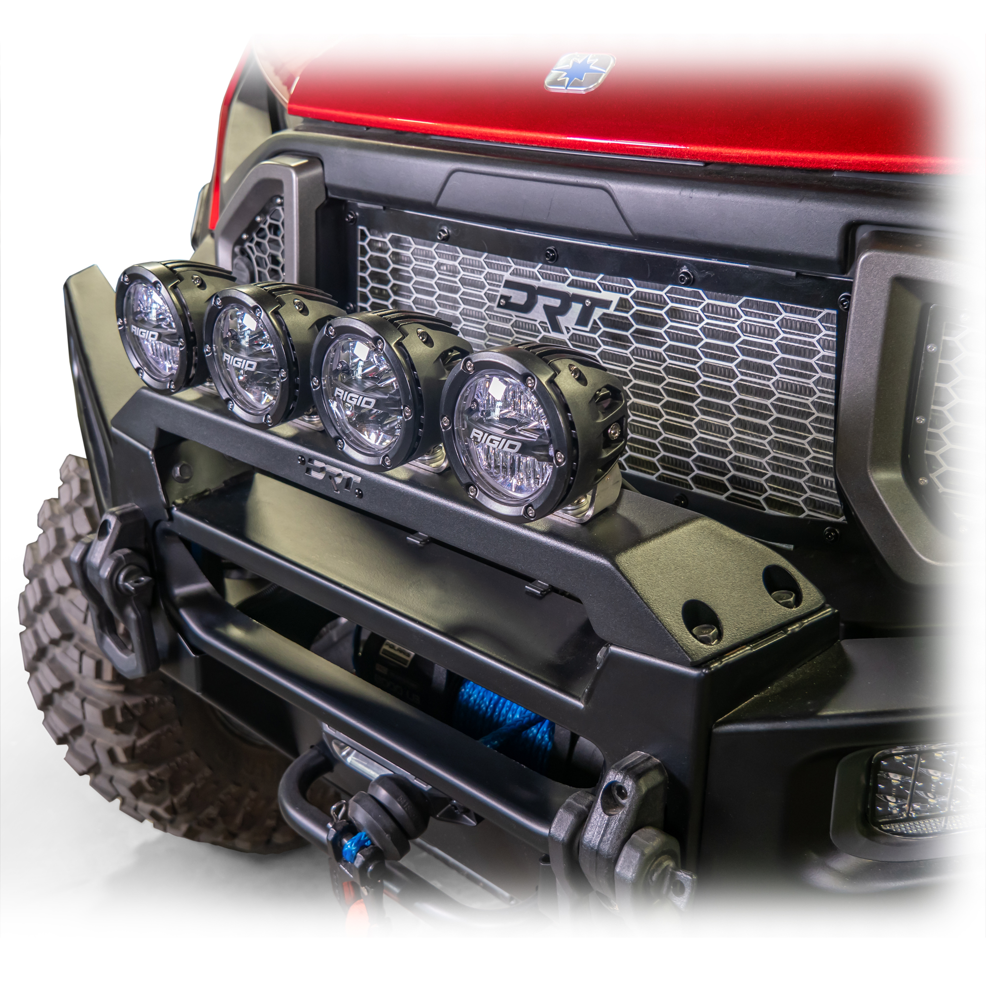 DRT Motorsports Polaris Ranger XD 1500 2024+ Front Bumper Light Bracket Kit - Image 4