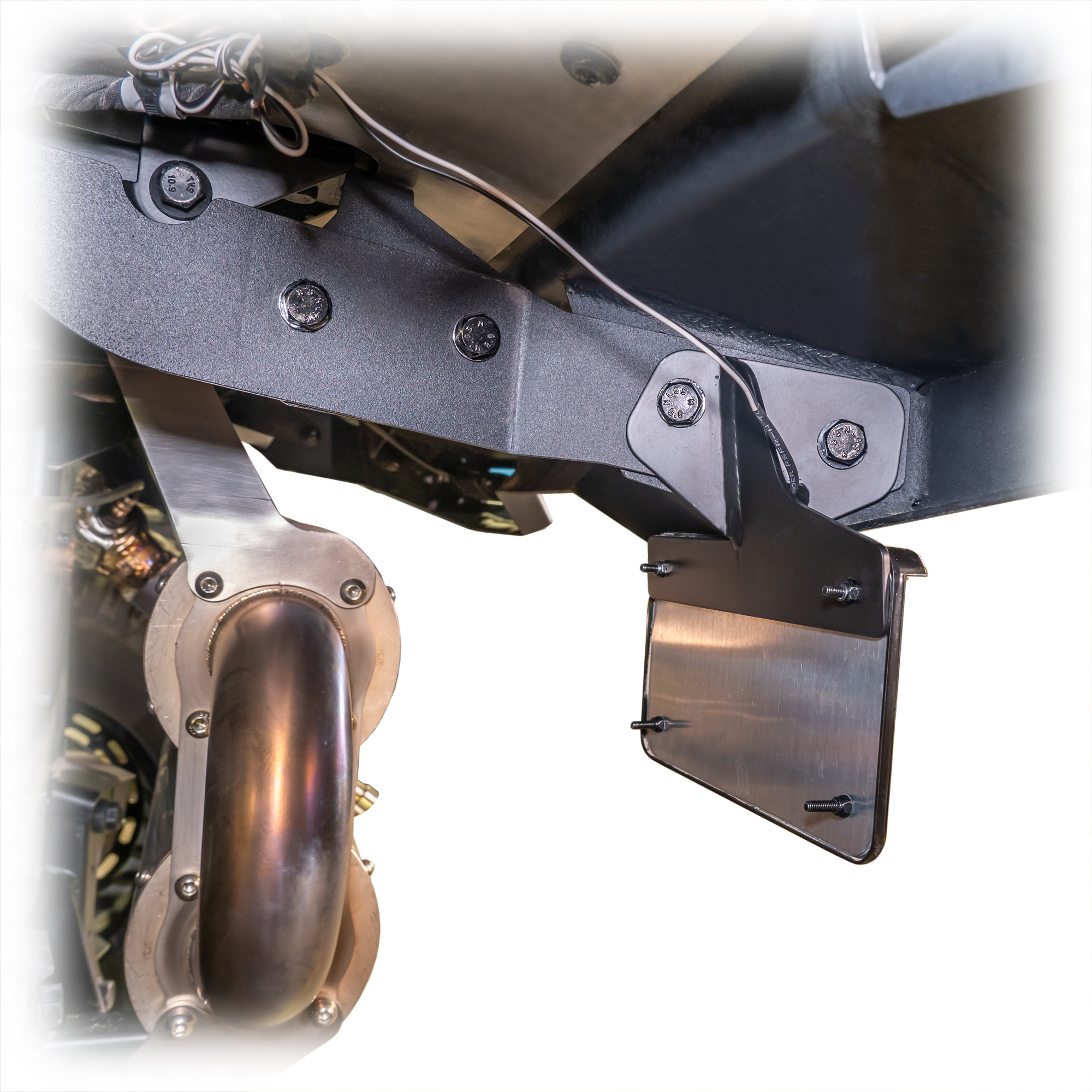 DRT Motorsports Polaris XPEDITION Rear Bumper License Plate Bracket - Image 2