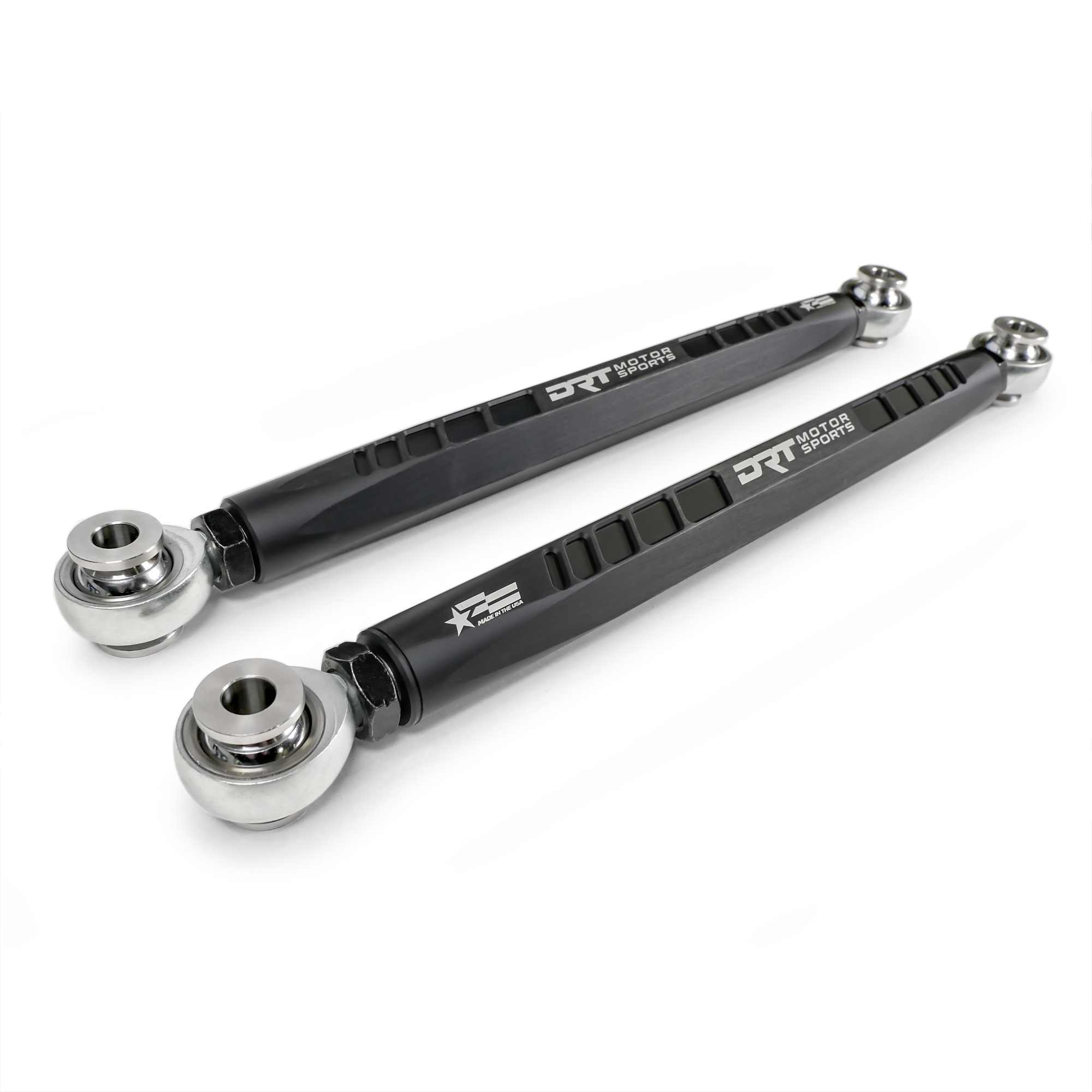 DRT Motorsports Can Am Maverick R Hex Rear Sway Bar Link Set, Black - Image 2