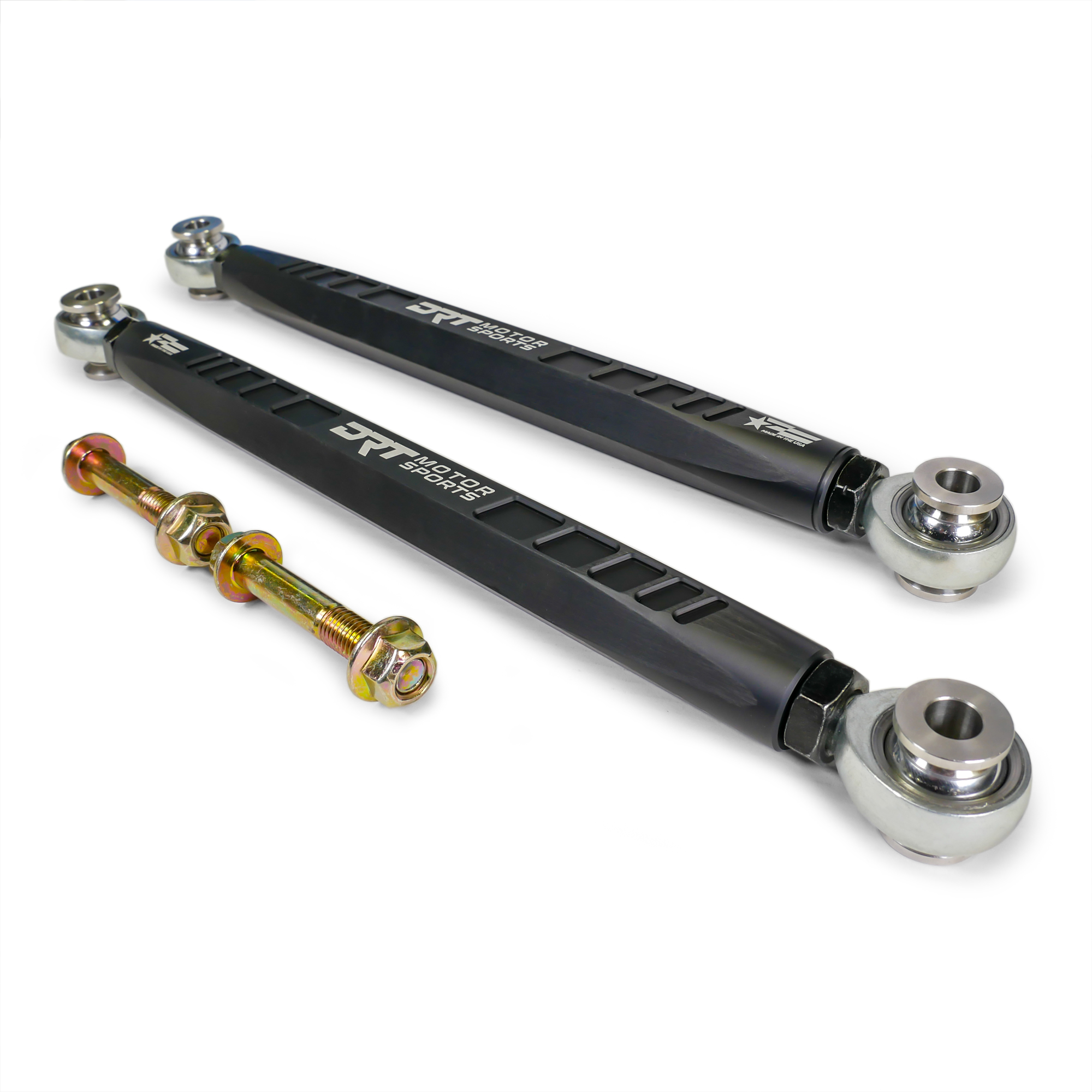 DRT Motorsports Can Am Maverick R Hex Rear Sway Bar Link Set, Black - Image 4