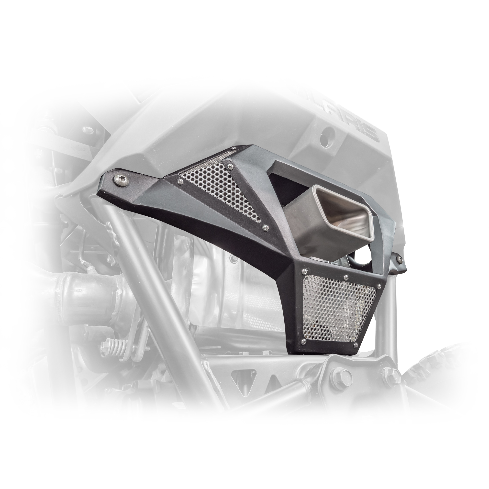 DRT Motorsports Polaris Pro R 2022+ Aluminum Exhaust Cover - Image 3
