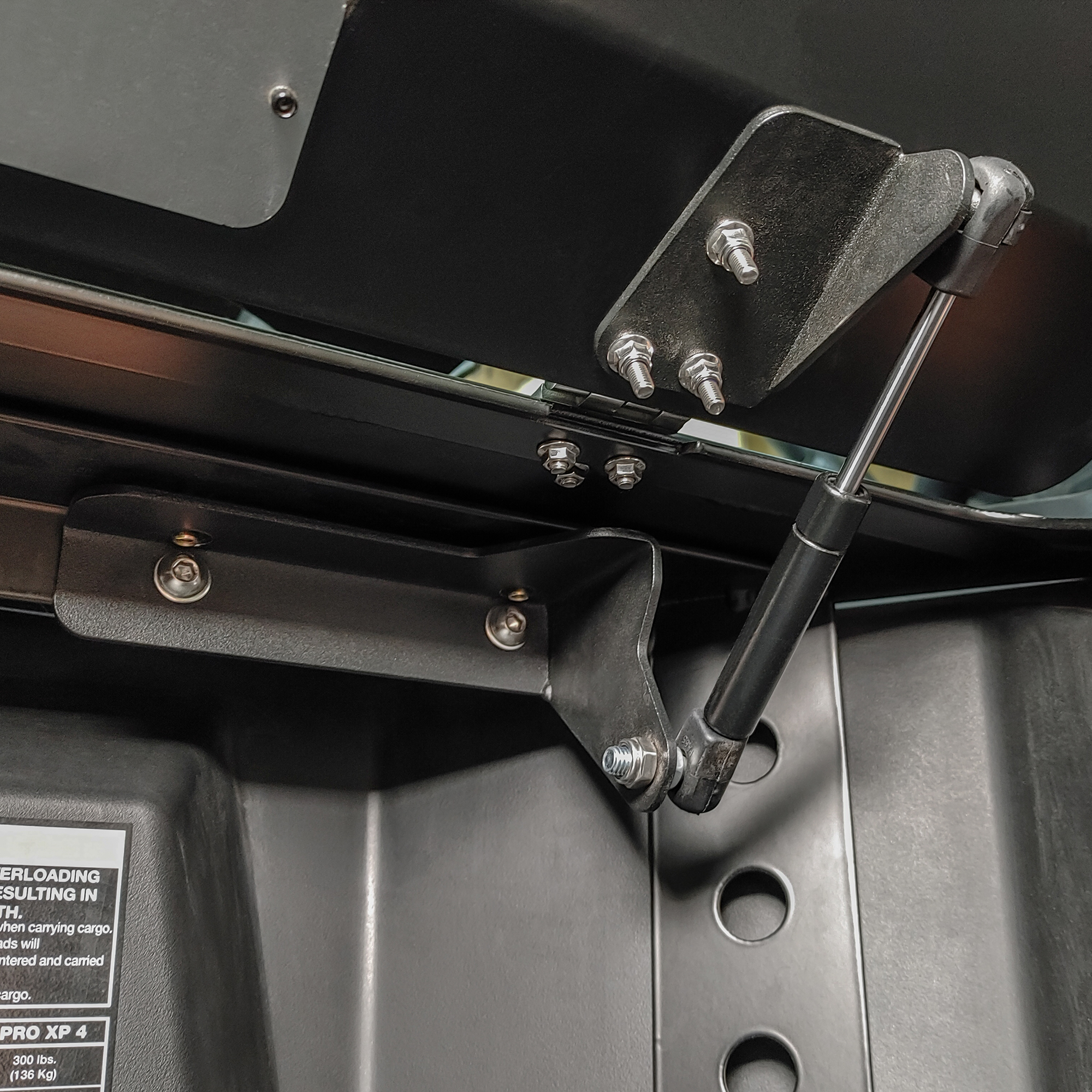 DRT Motorsports Polaris Trunk Enclosure Gas Strut Lift Kit (for: RZRPROTE1/RZRPROTE2/20005TE03101) - Image 4