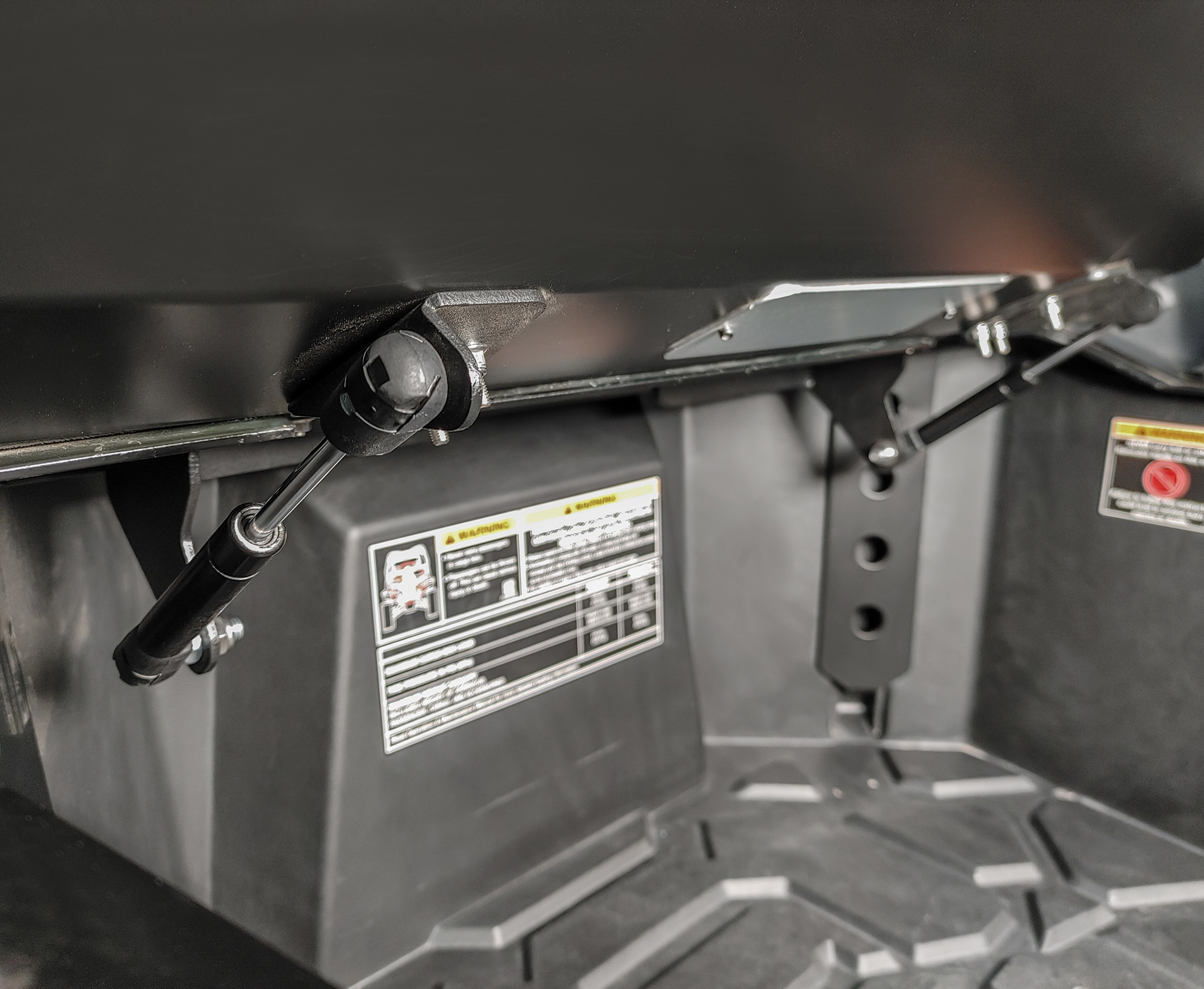 DRT Motorsports Polaris Trunk Enclosure Gas Strut Lift Kit (for: RZRPROTE1/RZRPROTE2/20005TE03101) - Image 2