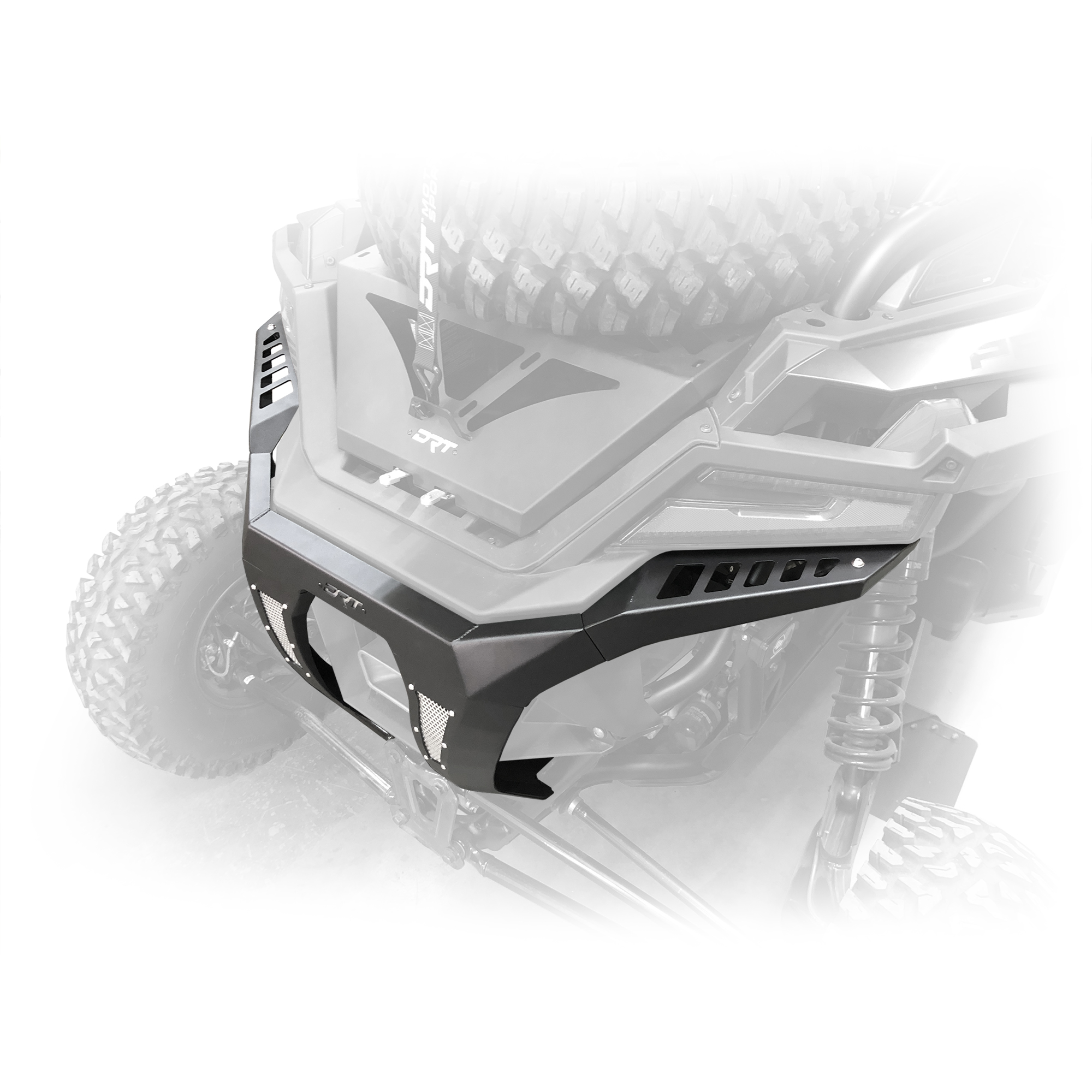 DRT Motorsports Polaris Pro R 2022+ Rear Bumper - Black - Image 4