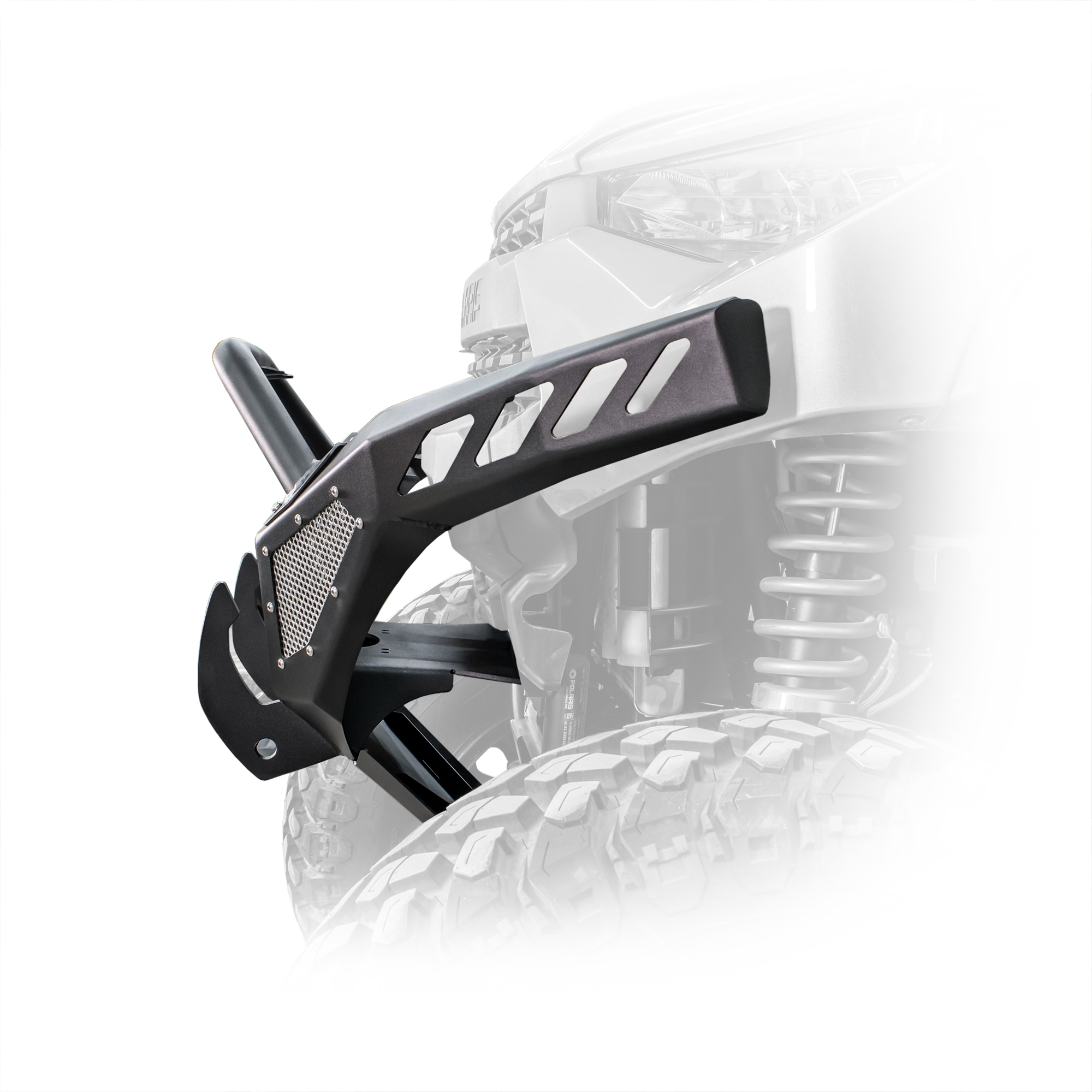DRT Polaris 2019-2024 Ranger XP 1000 All Models Front Winch Bumper and Skid Plate - Image 3