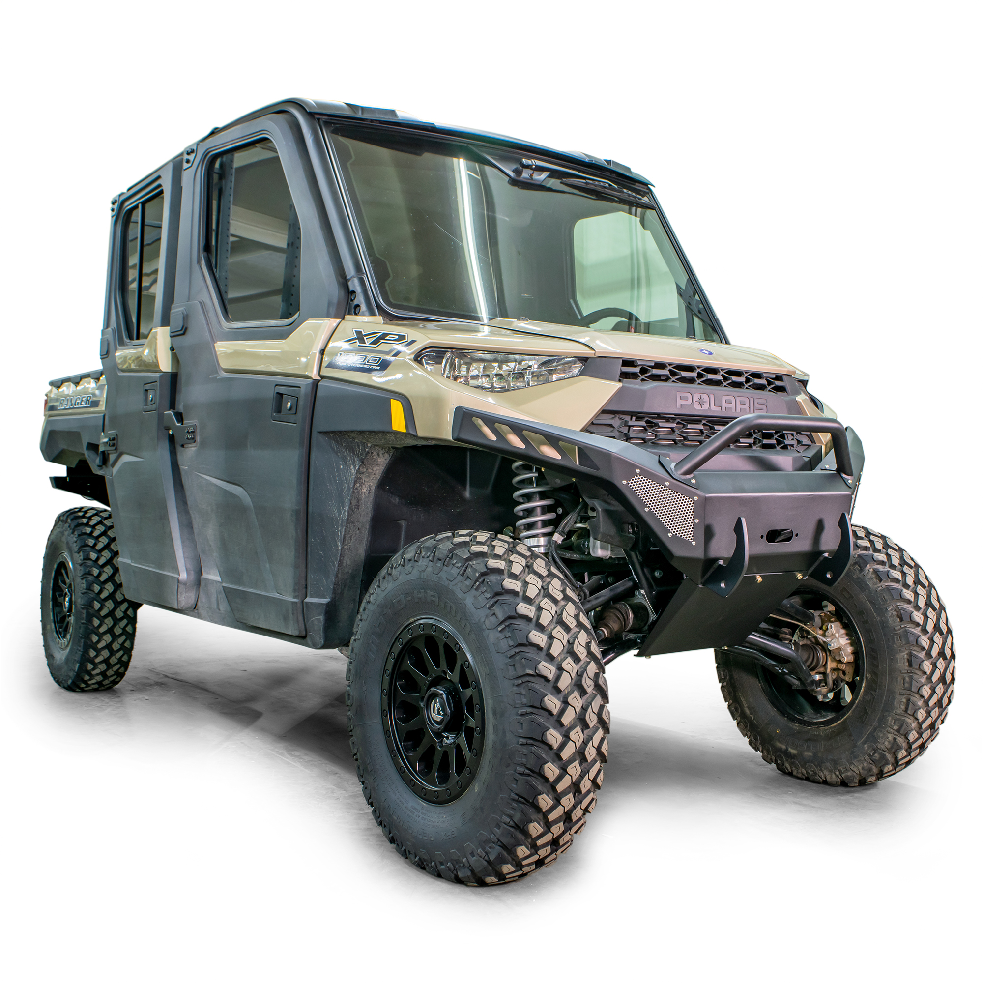DRT Polaris 2019-2024 Ranger XP 1000 All Models Front Winch Bumper and Skid Plate - Image 4