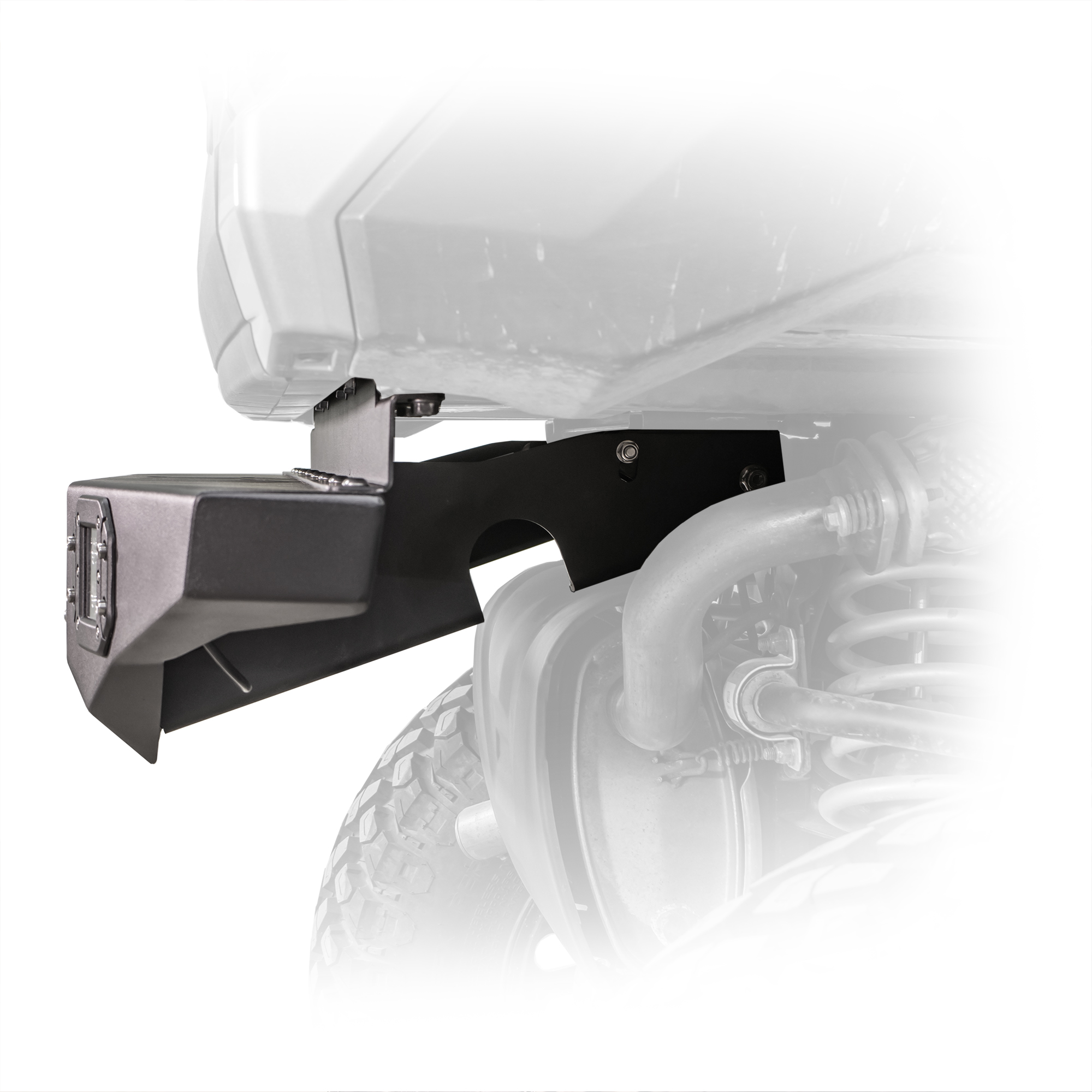DRT Polaris 2019-2024 Ranger XP 1000 All Models Rear Winch Bumper W/ LED - Image 2