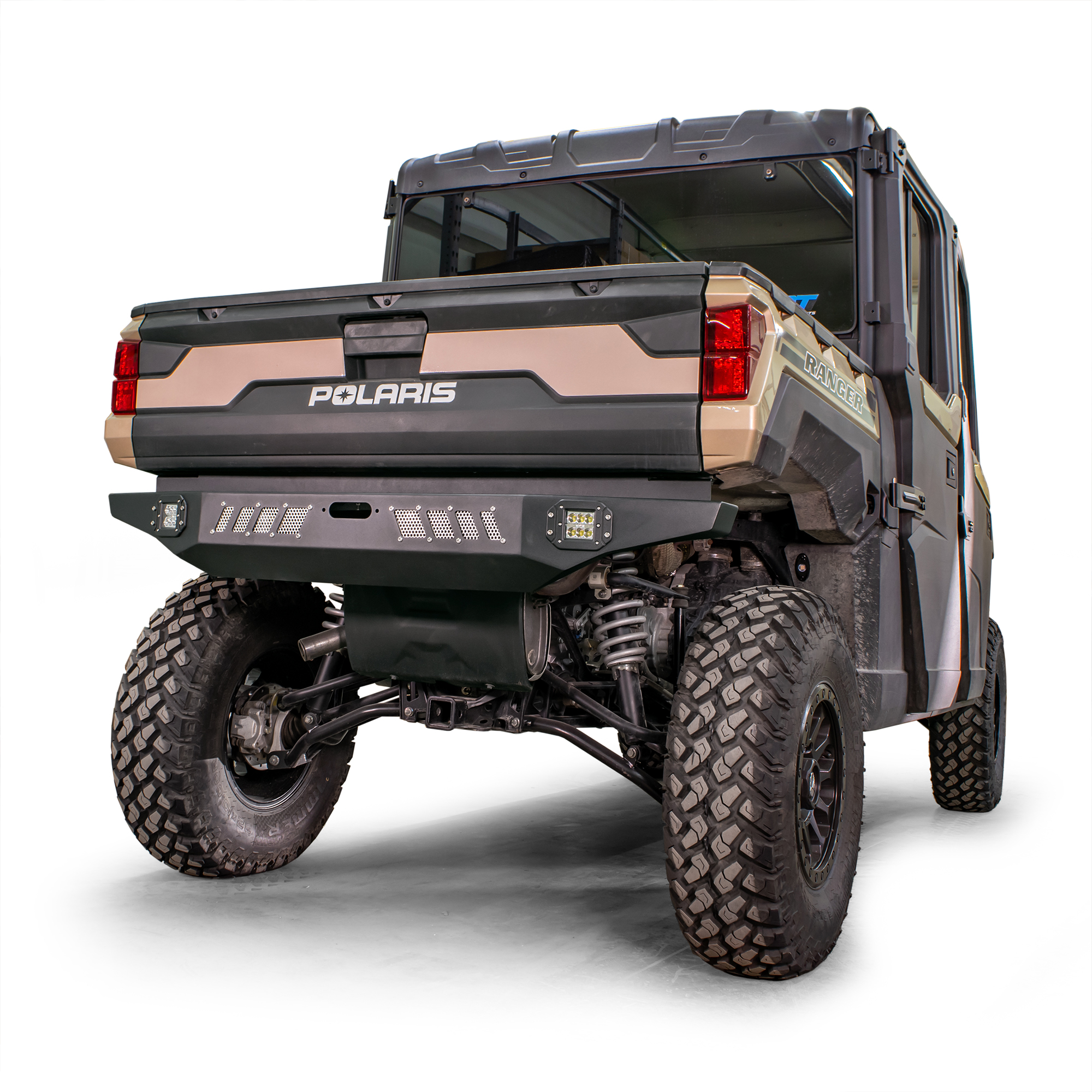 DRT Polaris 2019-2024 Ranger XP 1000 All Models Rear Winch Bumper W/ LED - Image 4