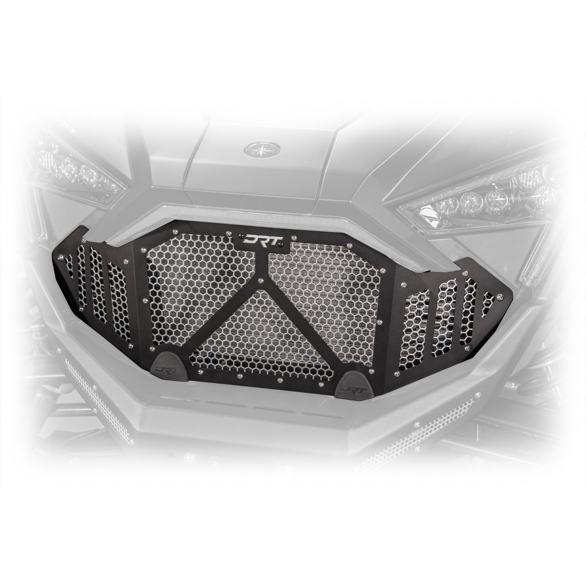 DRT Motorsports Polaris Pro R / Turbo R 2022-2024 Aluminum Front Grill - Black