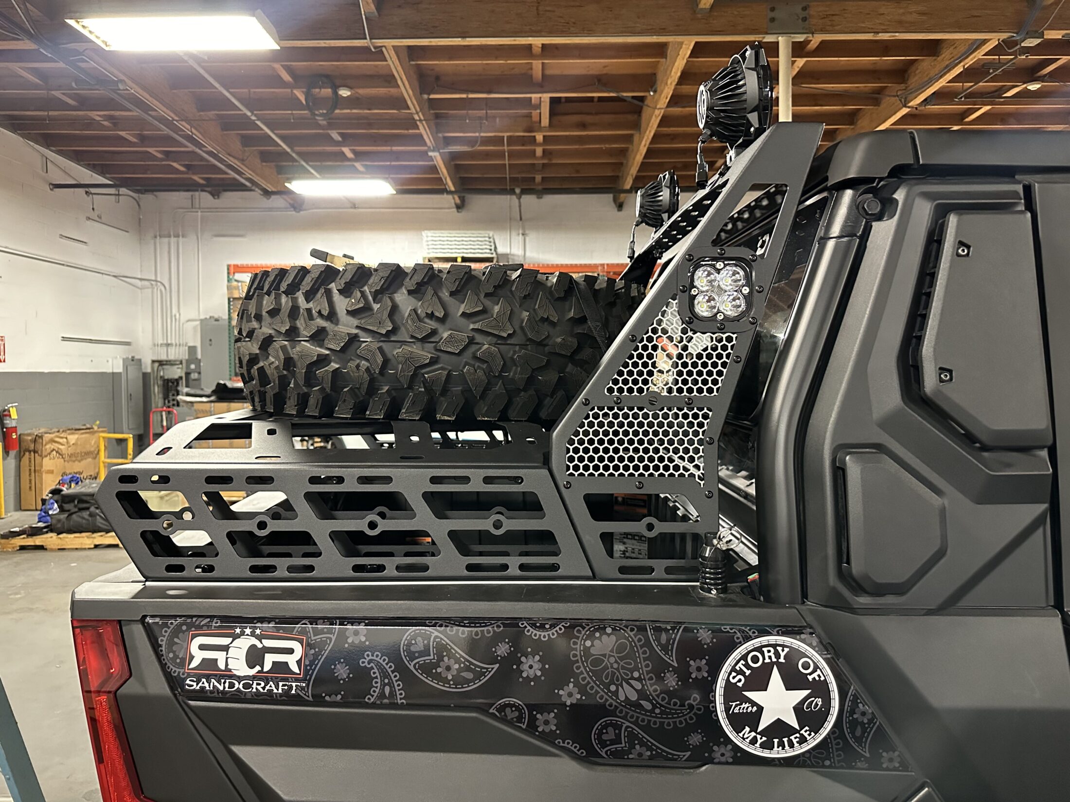 DRT Motorsports Polaris XPEDITION Tire Carrier - Image 4