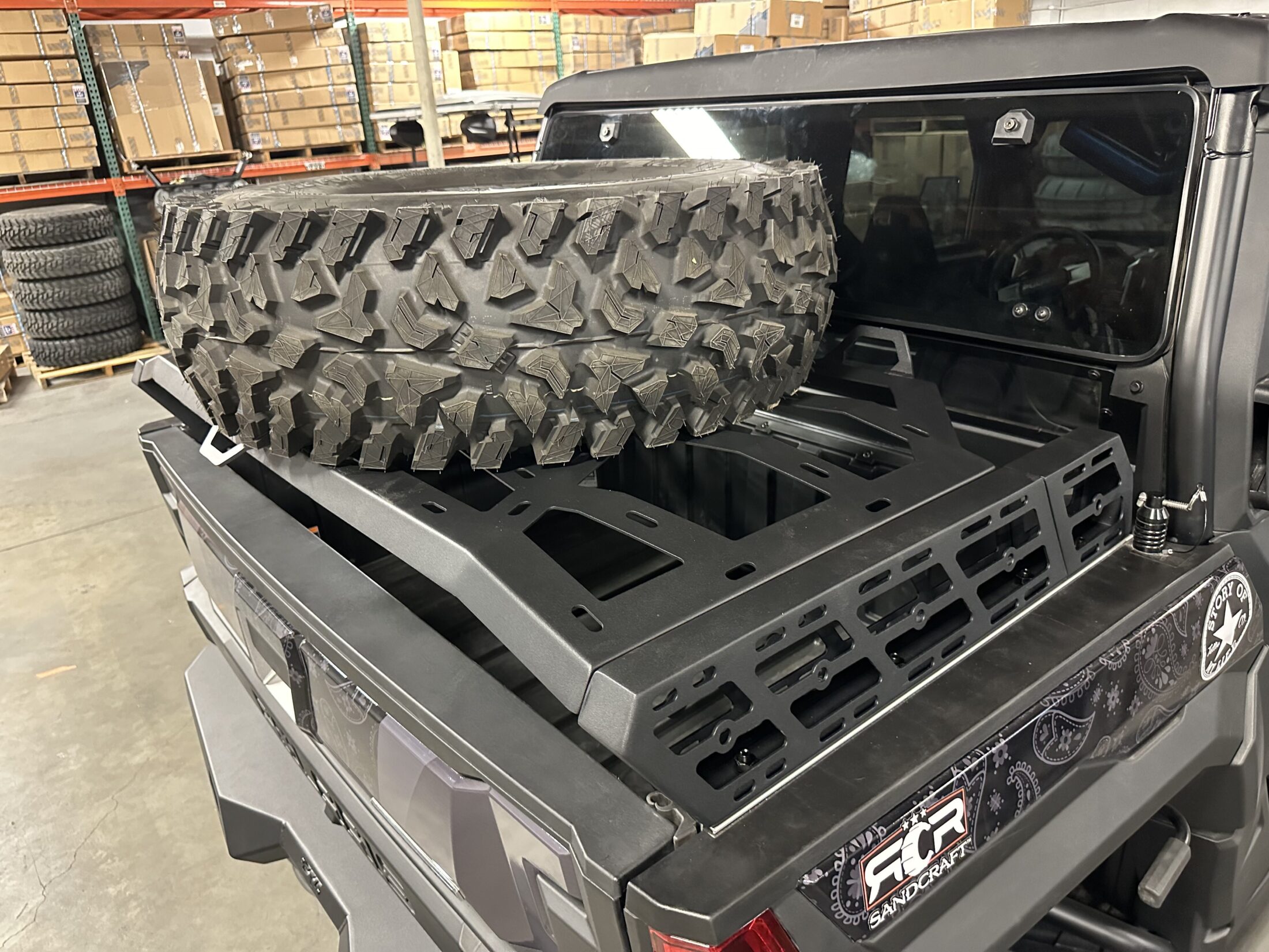 DRT Motorsports Polaris XPEDITION Tire Carrier - Image 2